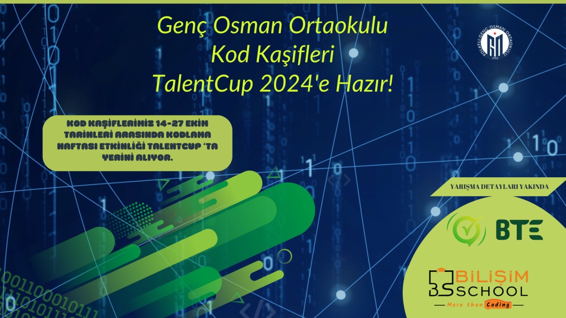 Genç Osman Ortaokulu Kod Kaşifleri TalentCup'ta CodeWeek 2024'e Hazır!